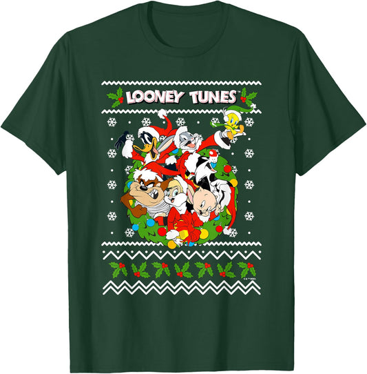 Looney Tunes Looney Christmas Ugly Christmas T-Shirt - T-Shirt | Forest