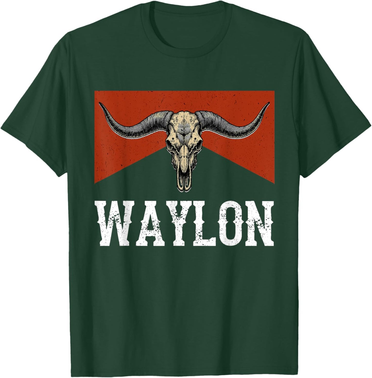 Classic Arts Waylon Last Name Personalized Western Deserts T-Shirt - T-Shirt | Forest