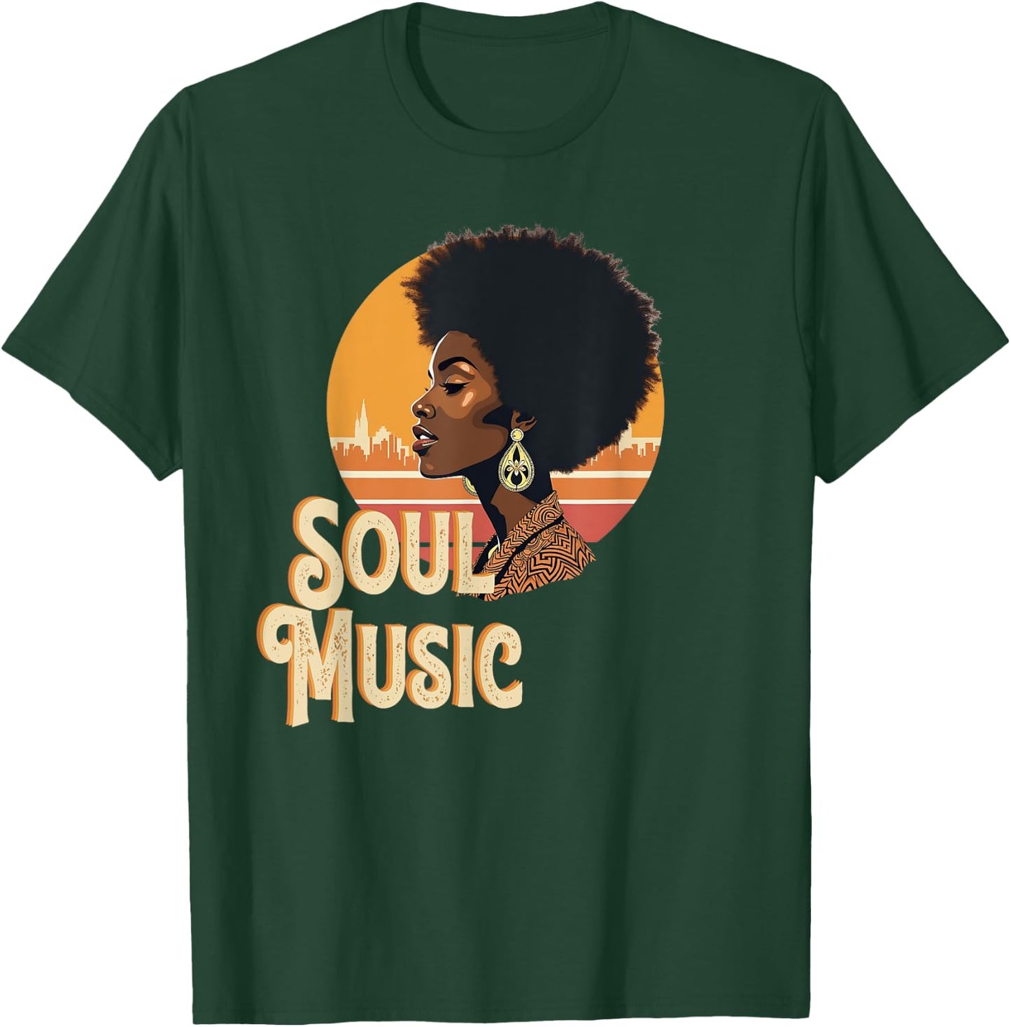 I Love 70's 80's Funk Soul Music T-Shirt - T-Shirt | Forest