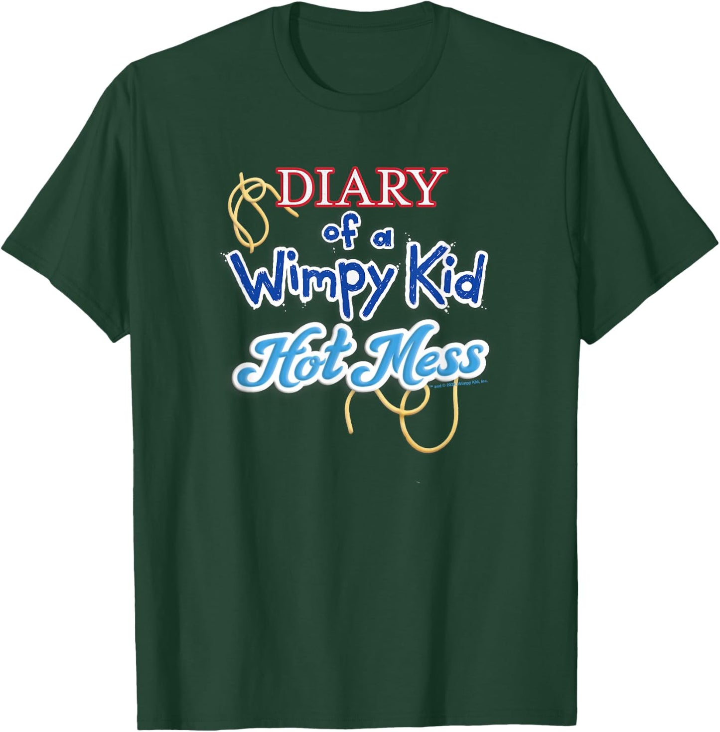 Diary of a Wimpy Kid Hot Mess Logo T-Shirt - T-Shirt | Forest