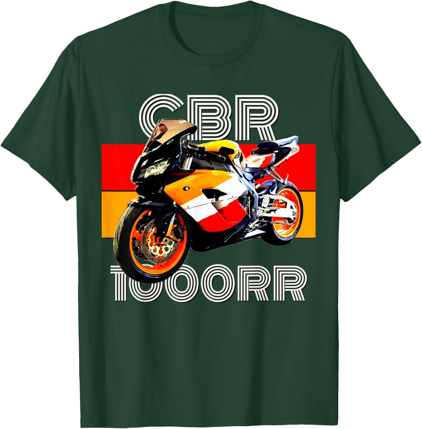 CBR 1000RR Motorcycle, Vintage Street Bike T-Shirt - T-Shirt | Forest
