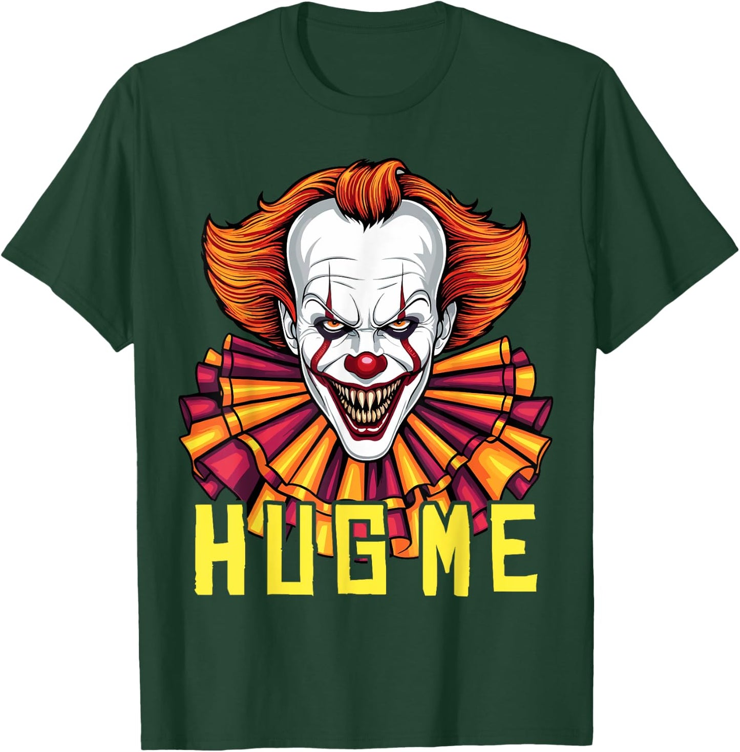Horror Clown Creepy Halloween Costume Scary Hug Me Clown T-Shirt - T-Shirt | Forest