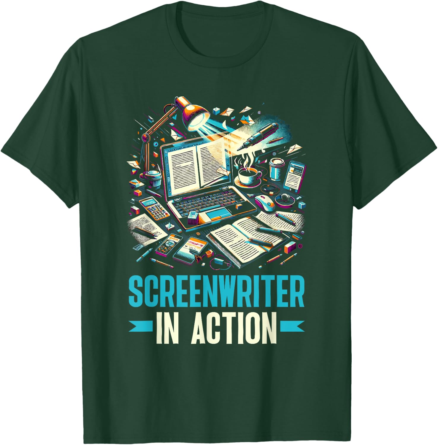 Screenwriter Script Writer Screenplay Screenwriting T-Shirt - T-Shirt | Forest