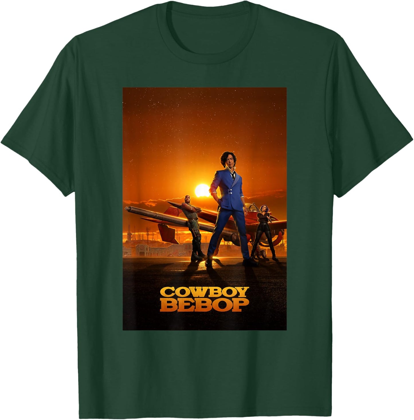 Cowboy Bebop Sunset Group Poster T-Shirt - T-Shirt | Forest