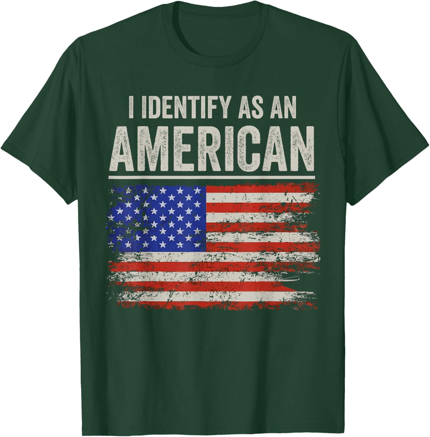 i Identify As An American Flag Men T-Shirt - T-Shirt | Forest
