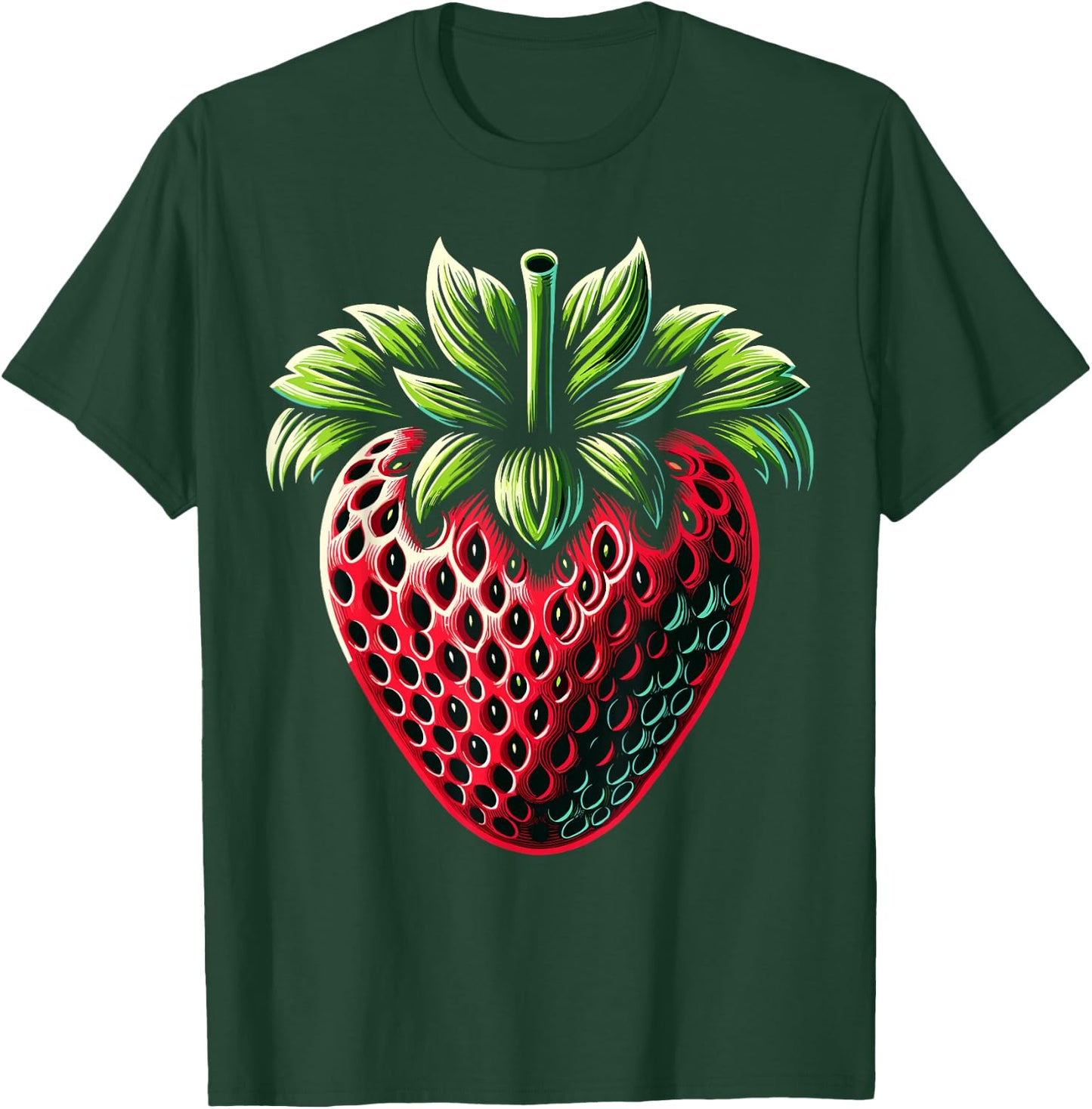 Strawberry Fruit Vintage Strawberry Lovers T-Shirt - T-Shirt | Forest
