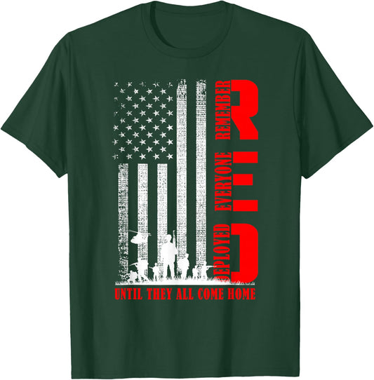 RED Friday Military US Army Remember erveryone deployed T-Shirt - T-Shirt | Forest