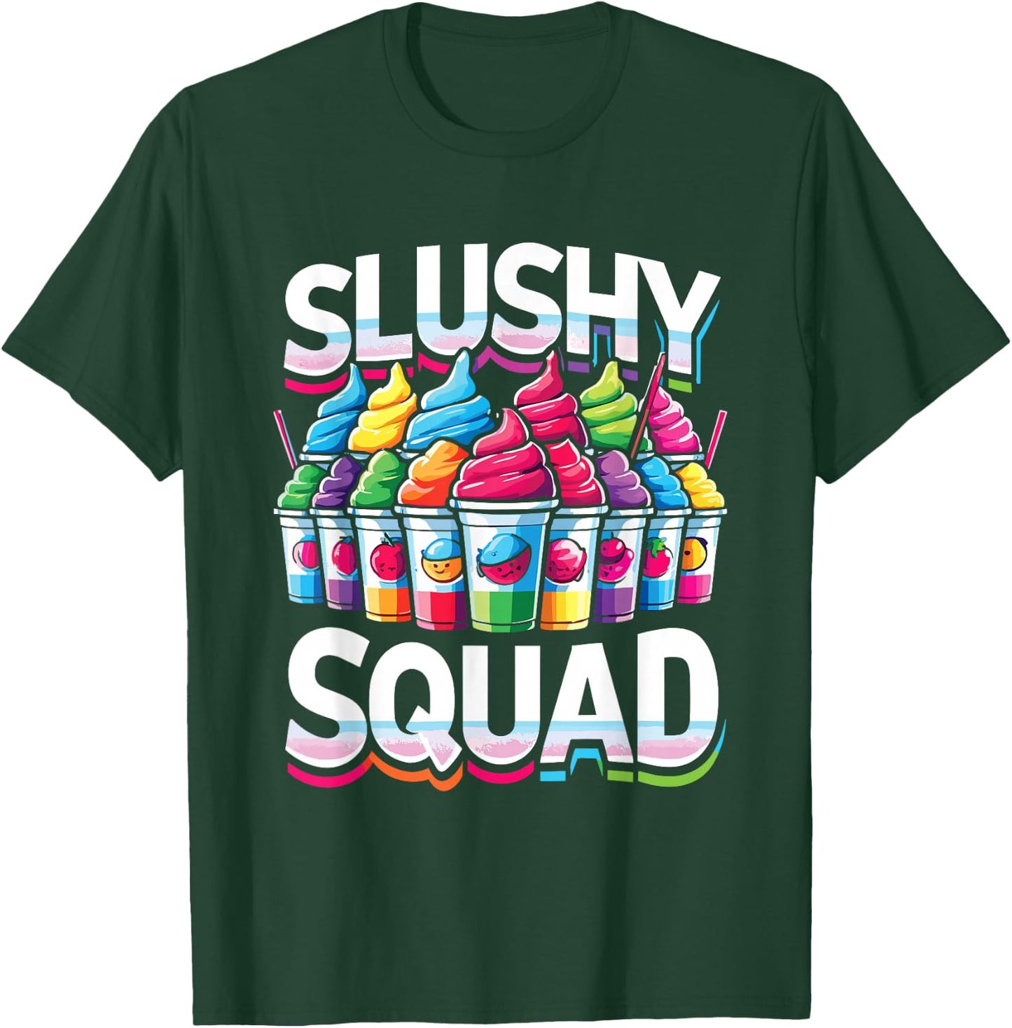 Slushy Squad Retro Parade T-Shirt - T-Shirt | Forest
