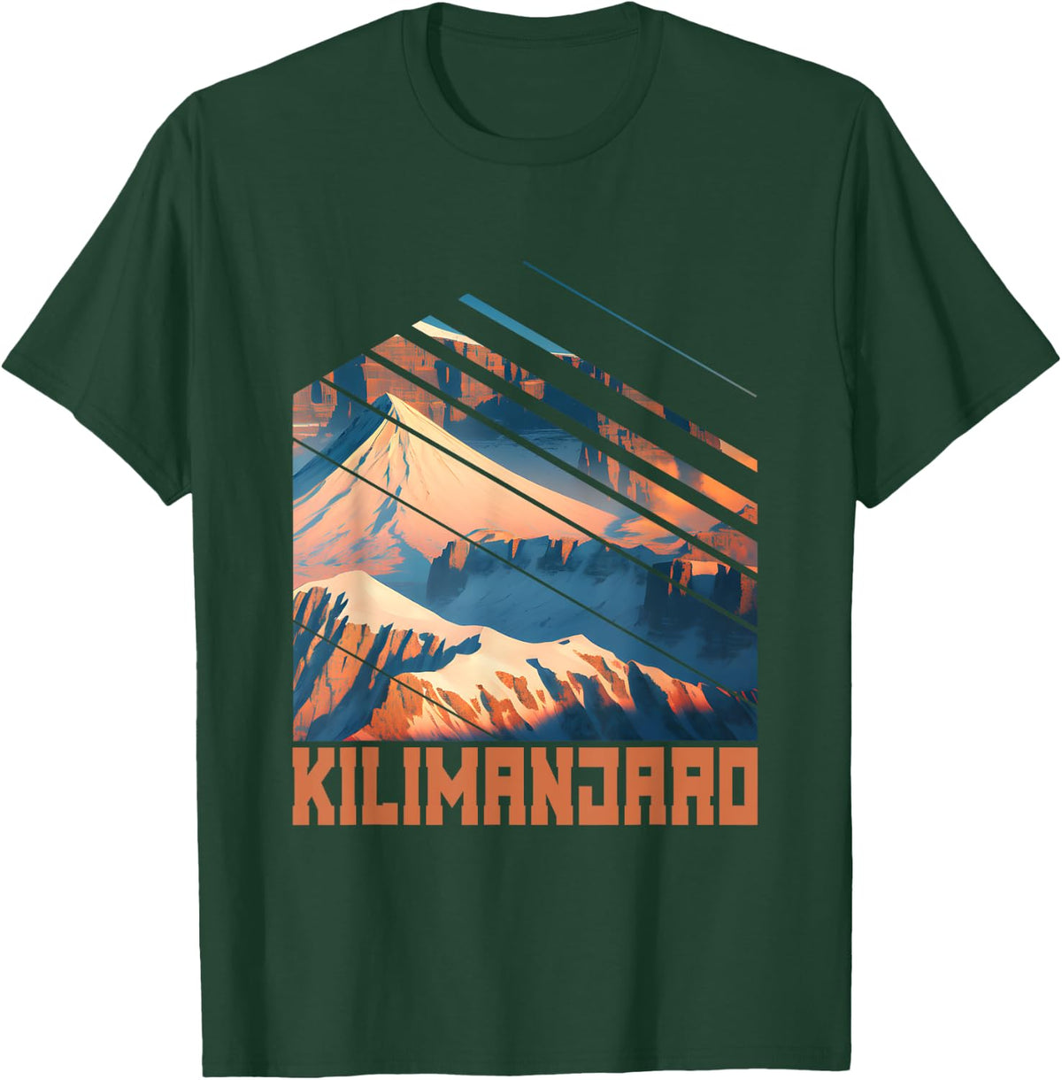 Kilimanjaro Nature Outdoor T-Shirt - T-Shirt | Forest