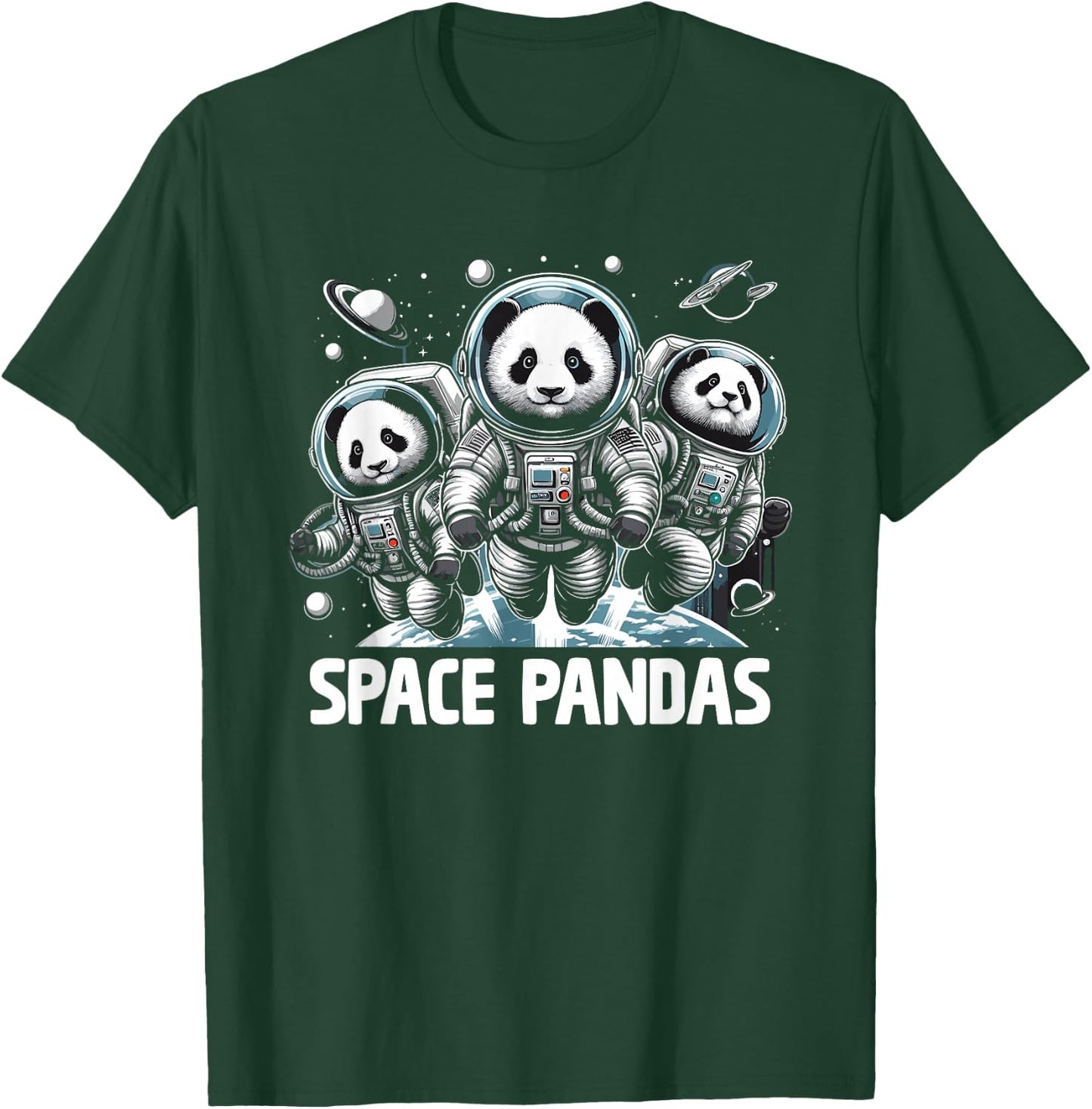 Space Pandas Panda Bear Astronaut Lover T-Shirt - T-Shirt | Forest