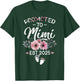 Promoted to Mimi Est 2025 Flower T-Shirt - T-Shirt | Forest