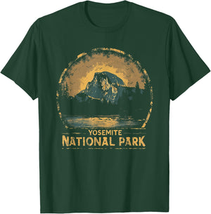 Yosemite - US National Park Vintage Men Women Kids Retro T-Shirt - T-Shirt | Forest