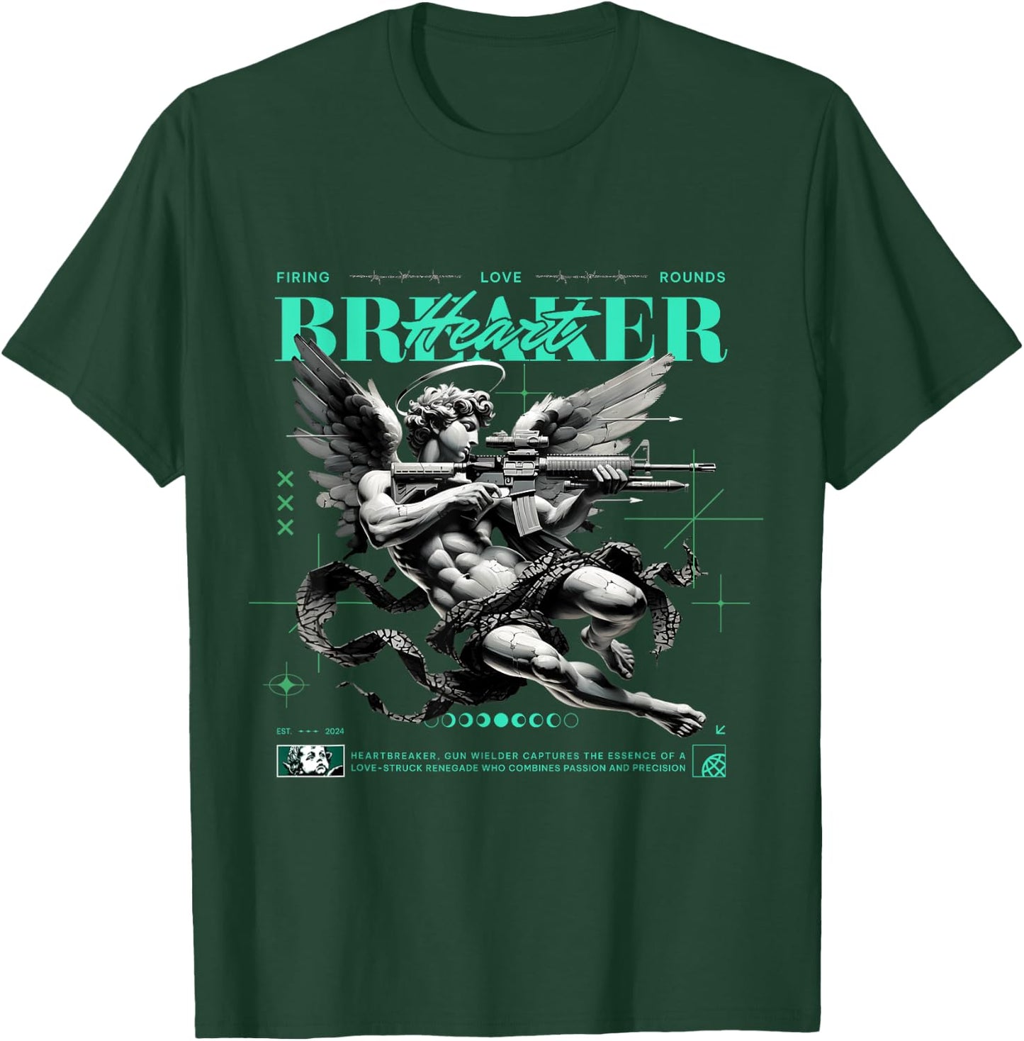 Heart Breaker Black Green Glow 3s Matching Women T-Shirt - T-Shirt | Forest