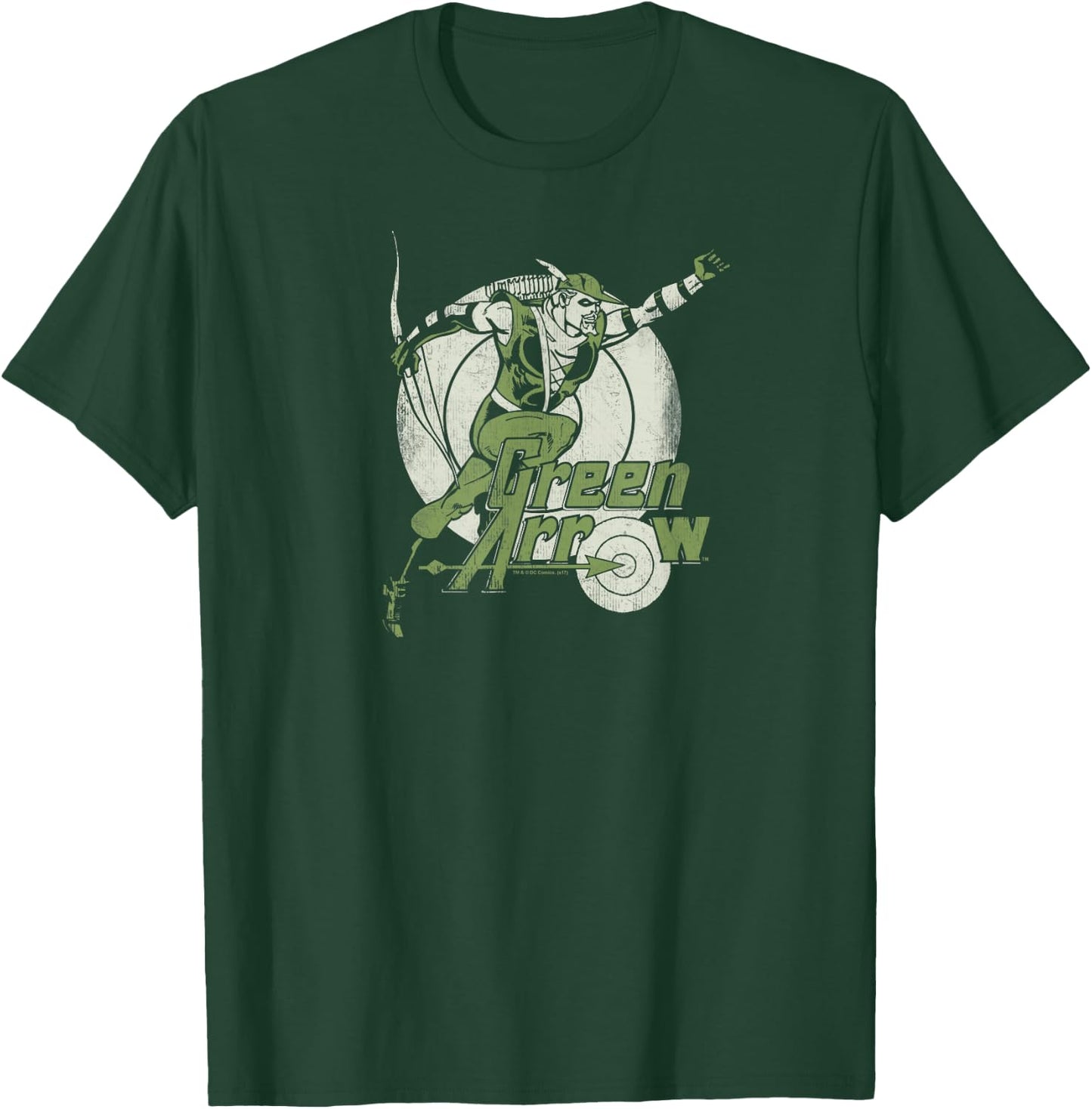 Green Arrow Right on Target T-Shirt - T-Shirt | Forest