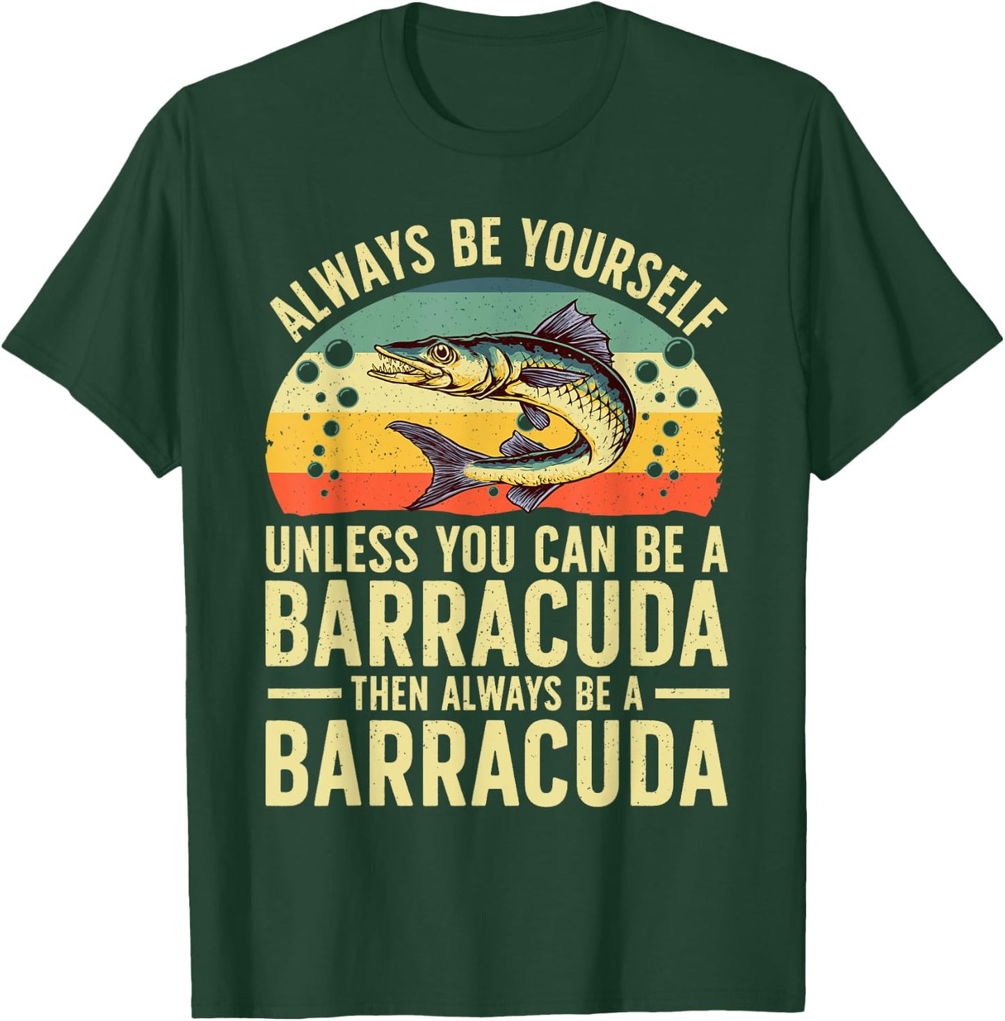 Funny Barracuda Design Women Barracuda Fish Lovers T-Shirt - T-Shirt | Forest
