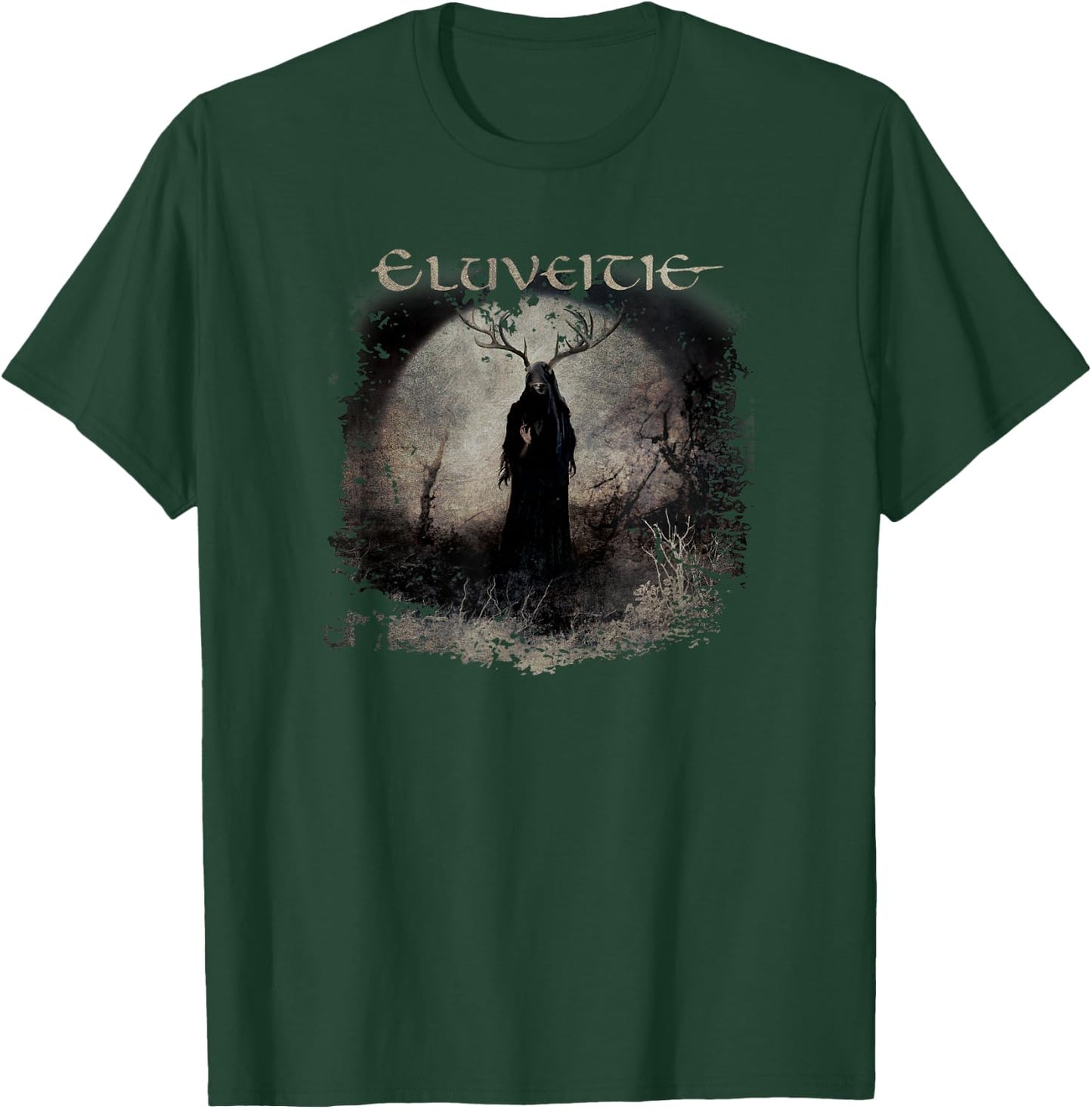 Eluveitie Aidus Cover - Women's Classic Fit Black Small Short Sleeve T-Shirt - T-Shirt | Forest