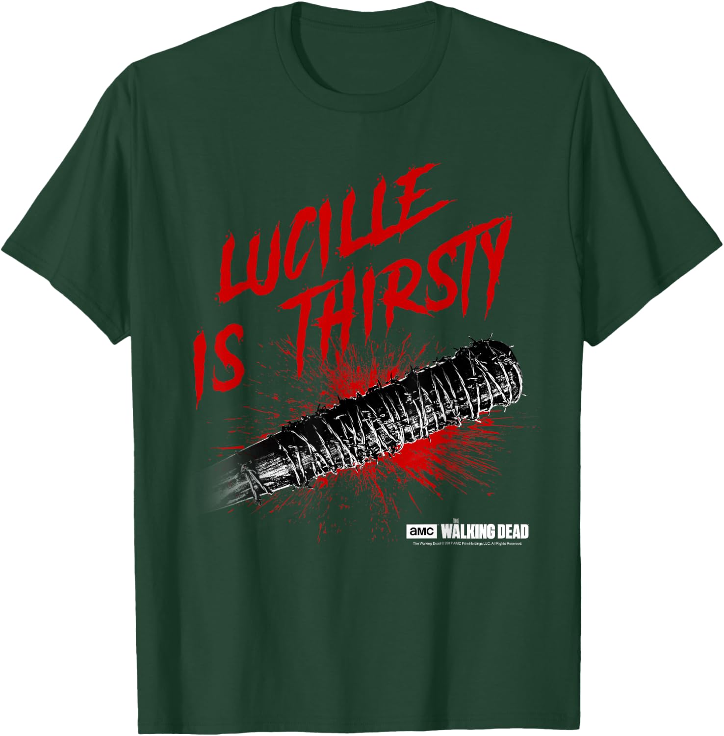 The Walking Dead Lucille is Thirsty T-Shirt - T-Shirt | Forest