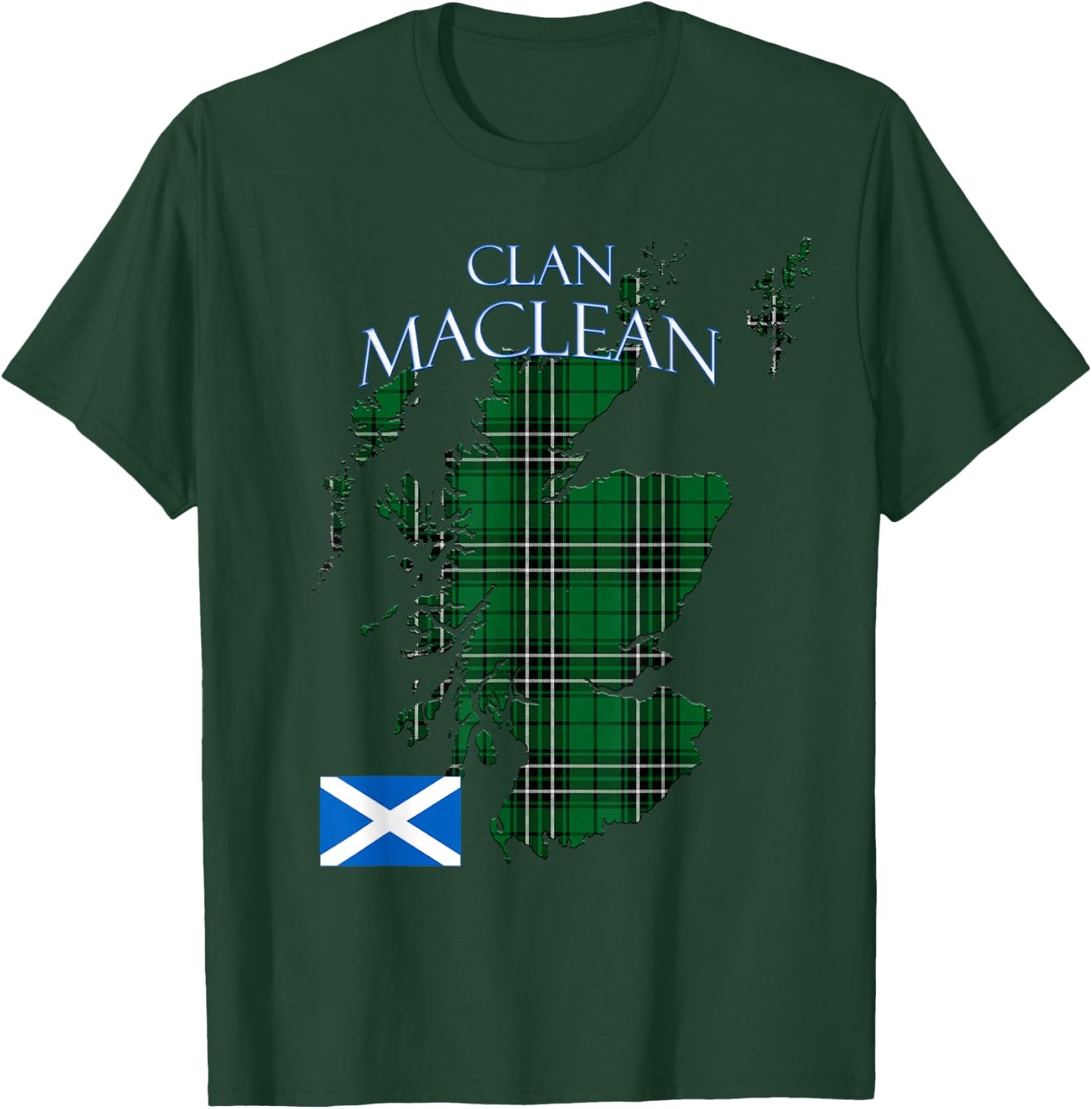 MacLean Hunting Scottish Clan Tartan Scotland T-Shirt - T-Shirt | Forest