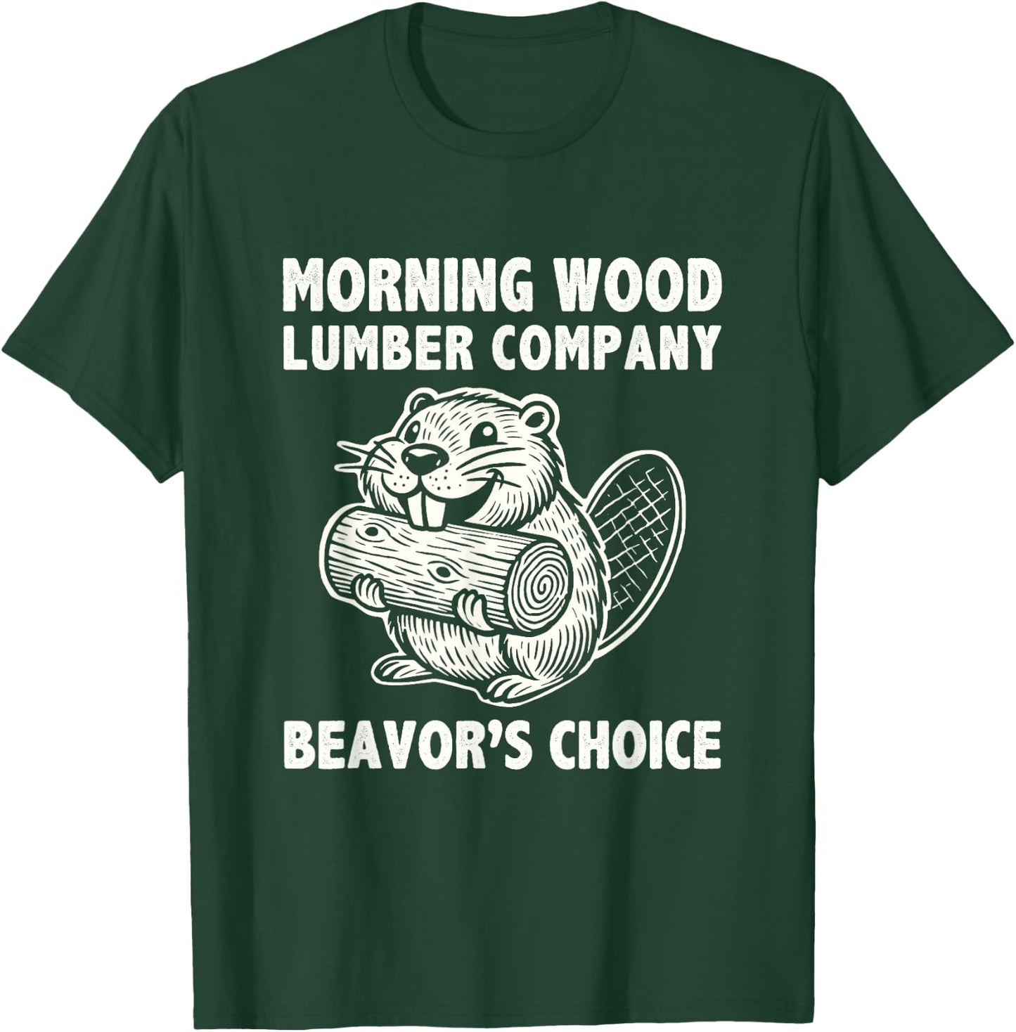 Morning-Wood Lumber-Company Funny Camping Men Lumberjack T-Shirt - T-Shirt | Forest