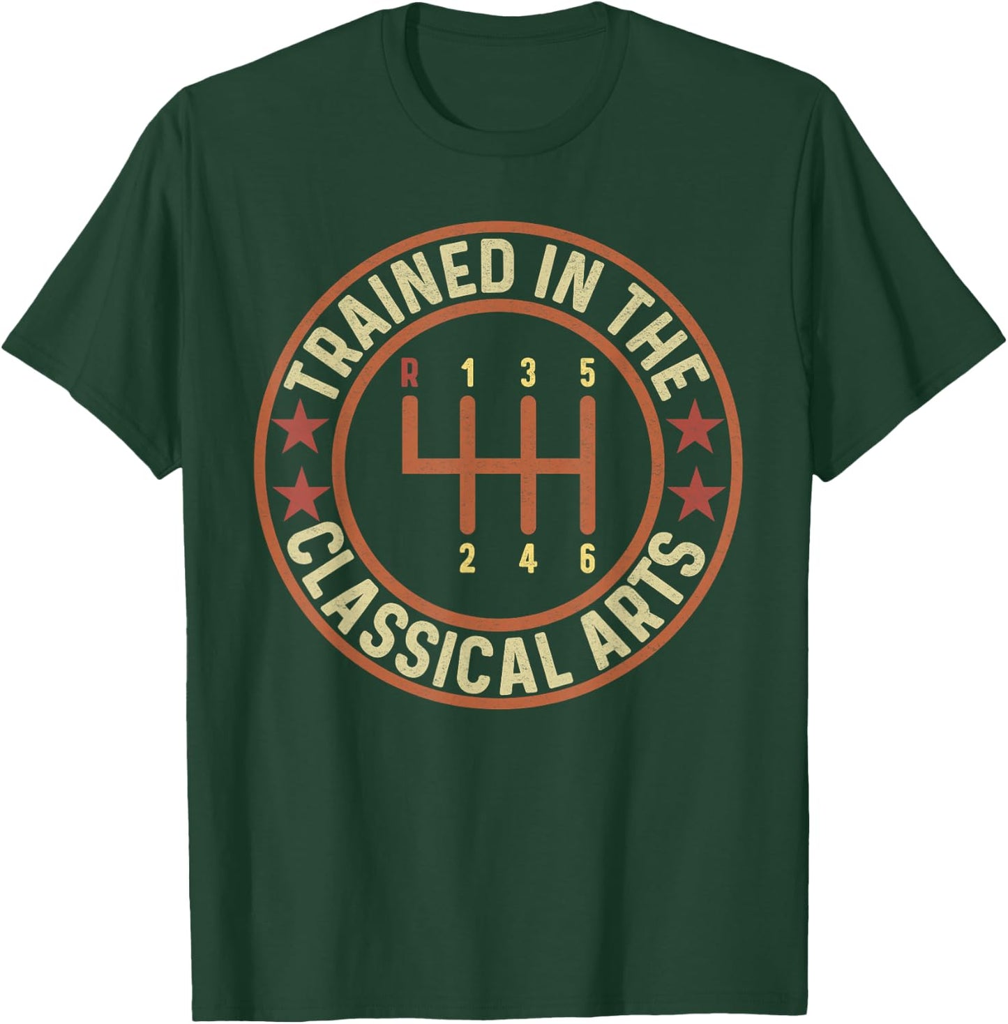 Retro Vintage Trained in The Classical Arts Speed Manual T-Shirt - T-Shirt | Forest