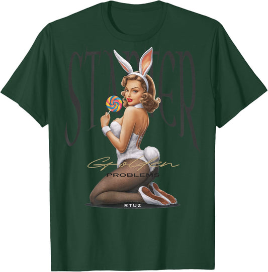 Hip Hop Vintage Hipster Edgy Urban Y2K Back Print Streetwear T-Shirt - T-Shirt | Forest