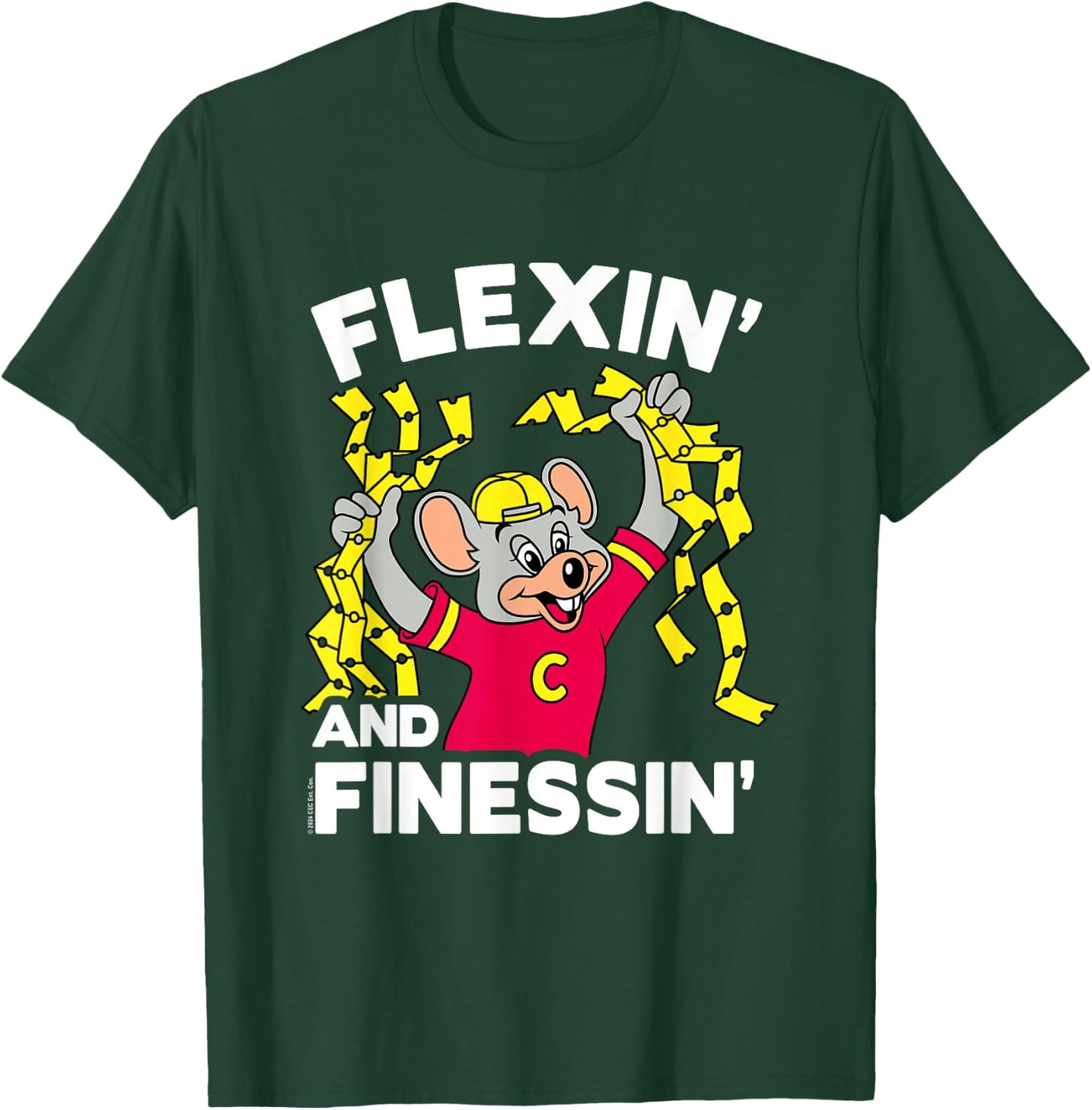 Chuck E. Cheese Flexin' And Finessin' Handful Of Tickets T-Shirt - T-Shirt | Forest