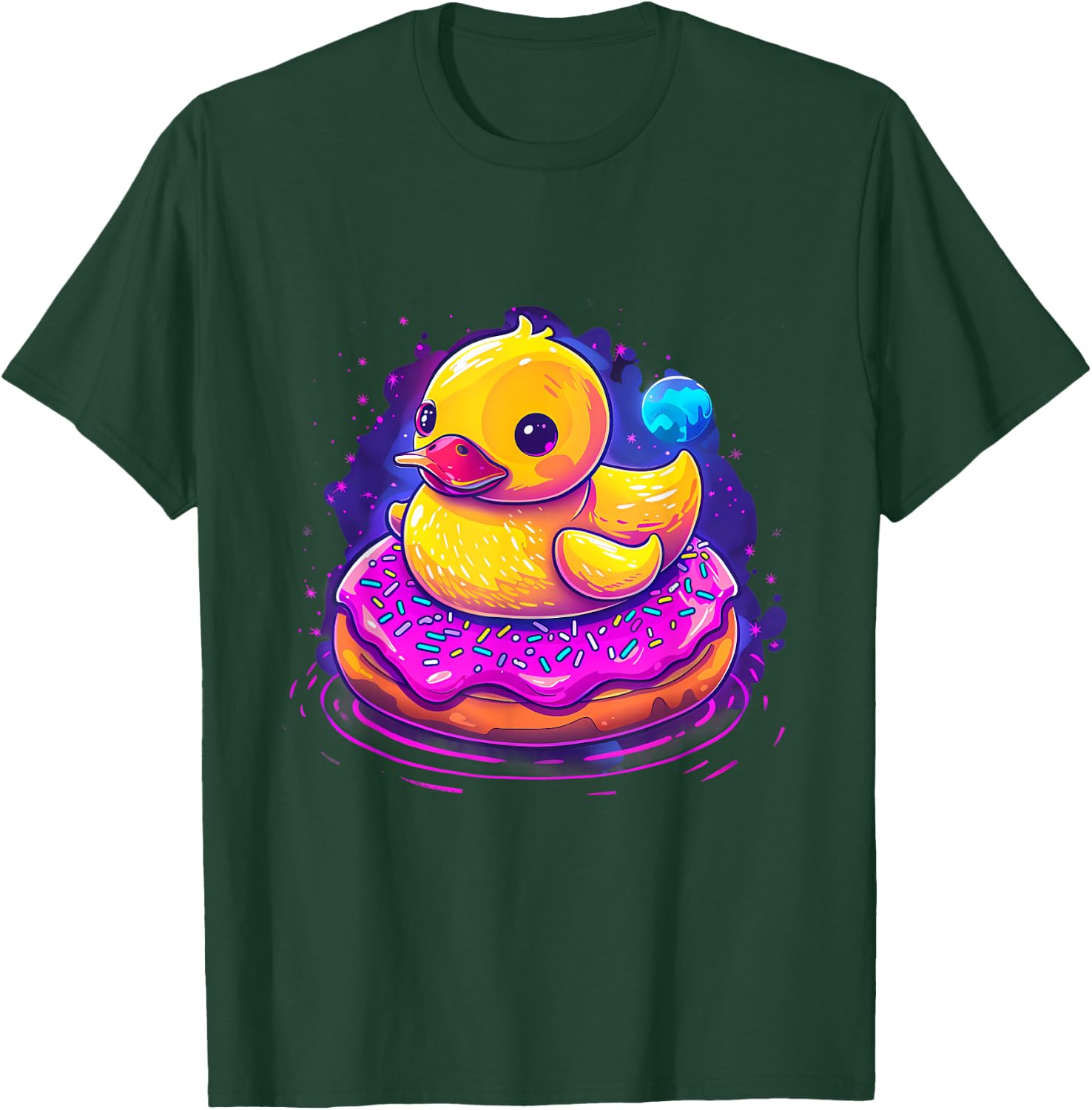 Rubber Duckie Duck Lover Donut Rubber Duckling Rubber Duck T-Shirt - T-Shirt | Forest