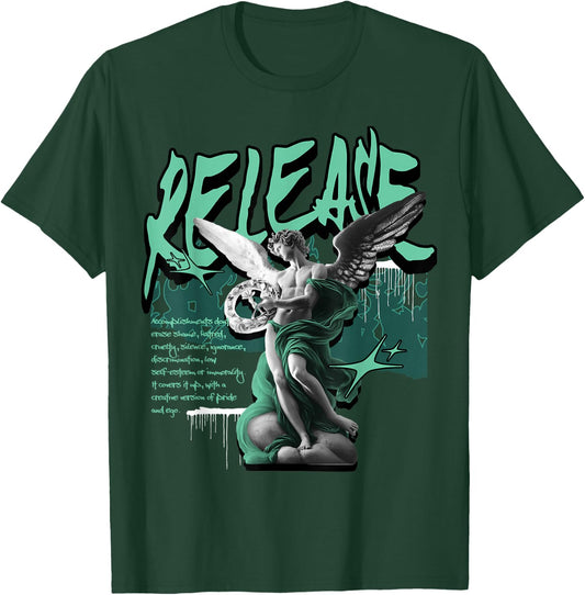 Release Retro Green Glow 1s Matching Women T-Shirt - T-Shirt | Forest