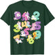 Cute happy unicorn Numbers Math day back to school kids gift T-Shirt - T-Shirt | Forest