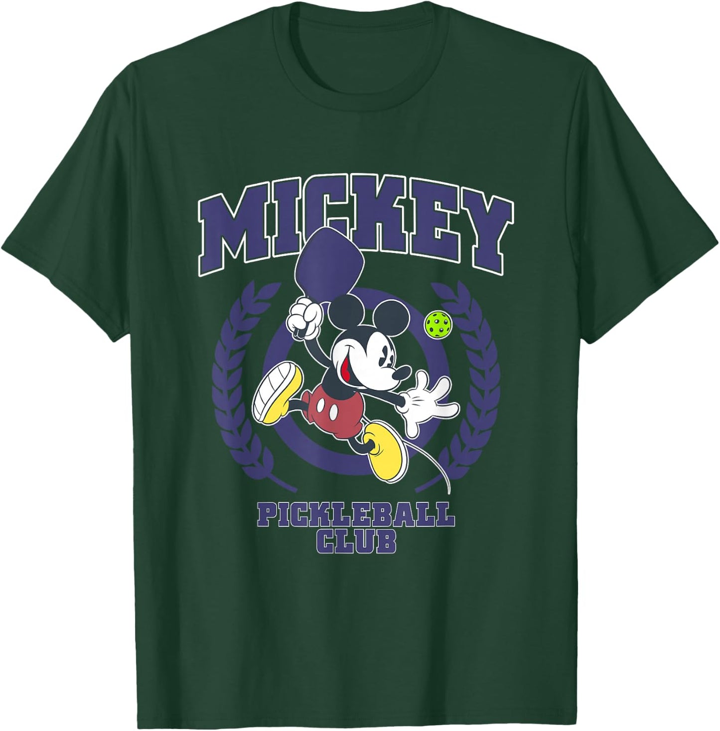 Disney Mickey and Friends Pickleball Club Big Chest Logo T-Shirt - T-Shirt | Forest