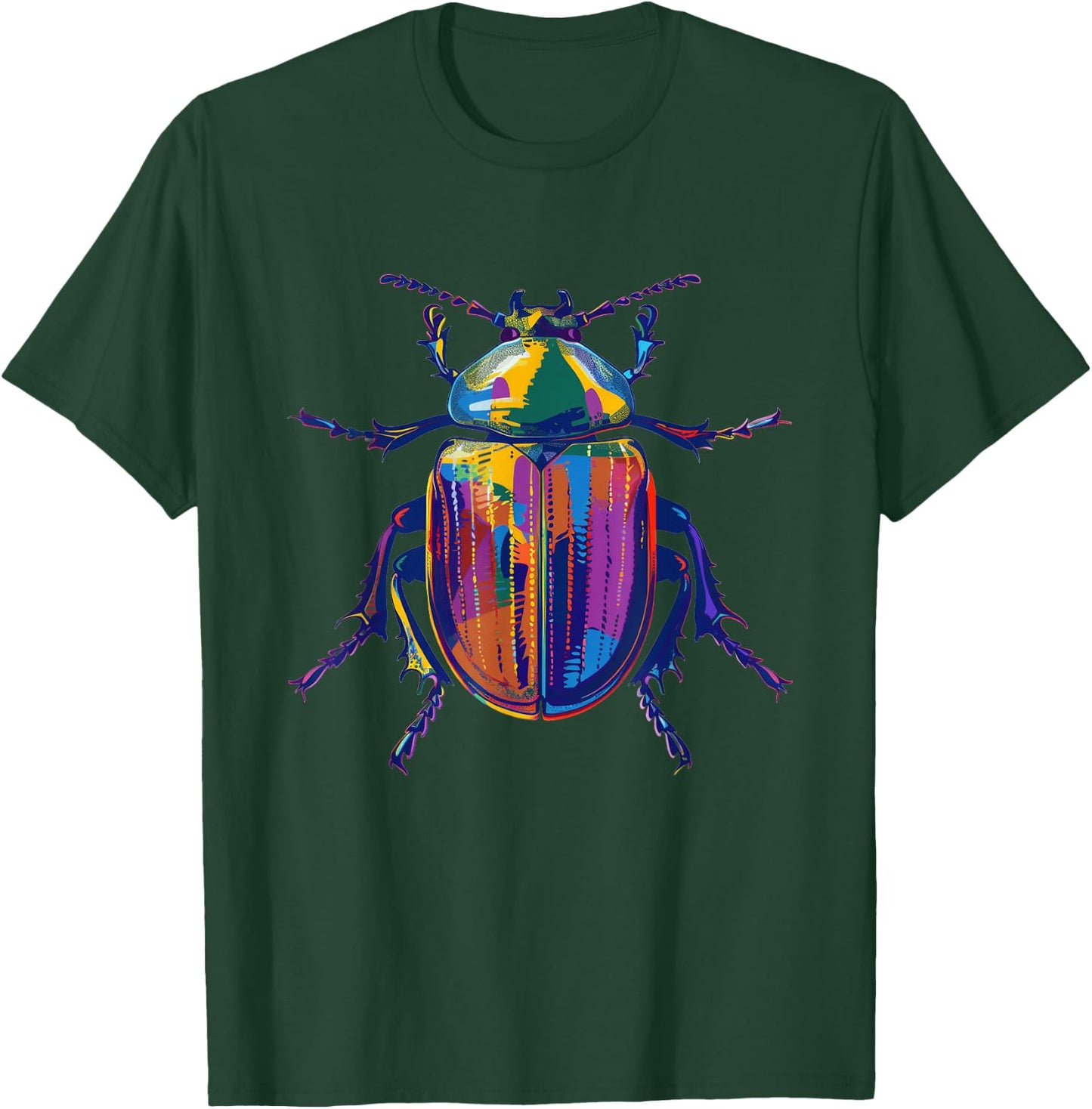 Scarab Beetle Pop Art T-Shirt - T-Shirt | Forest