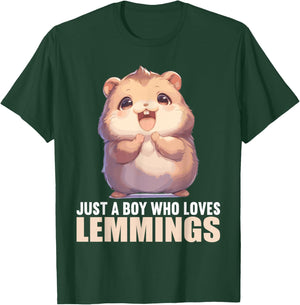 Just a Boy who loves Lemmings. Lemmings Lemming T-Shirt - T-Shirt | Forest