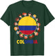 Colombian Flag Hispanic Heritage Month Colombia Kid Girl Boy T-Shirt - T-Shirt | Forest