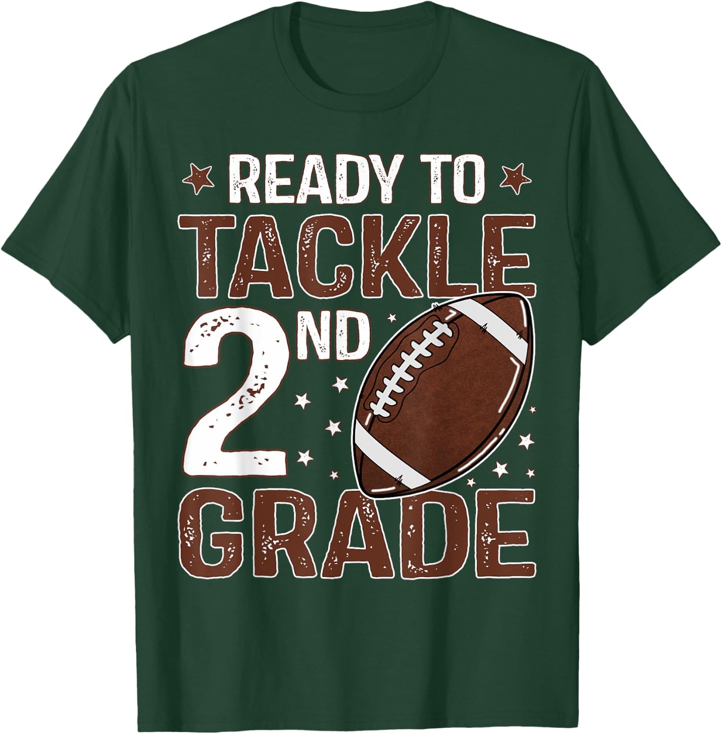 Ready To Tackle Second Grade First Day Of 2nd Grade Boys T-Shirt - T-Shirt | Forest