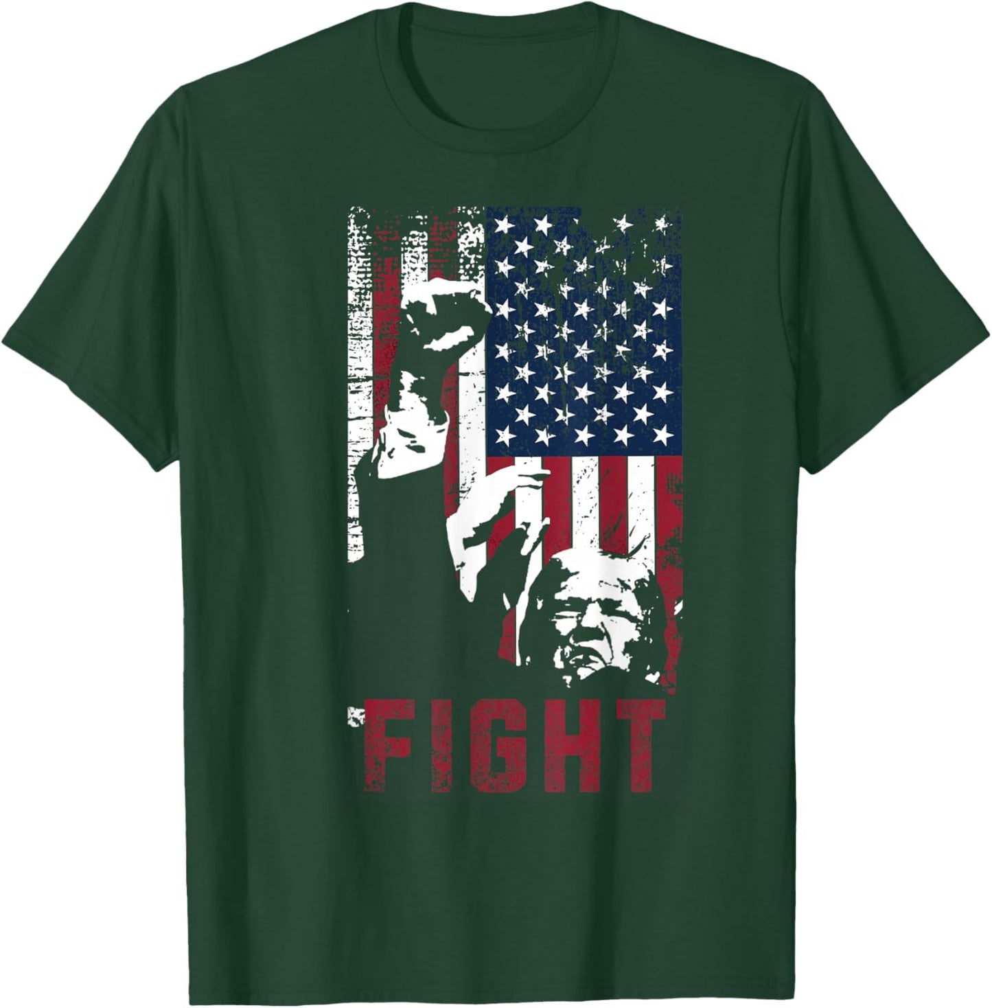 Fight USA United States of America T-Shirt - T-Shirt | Forest