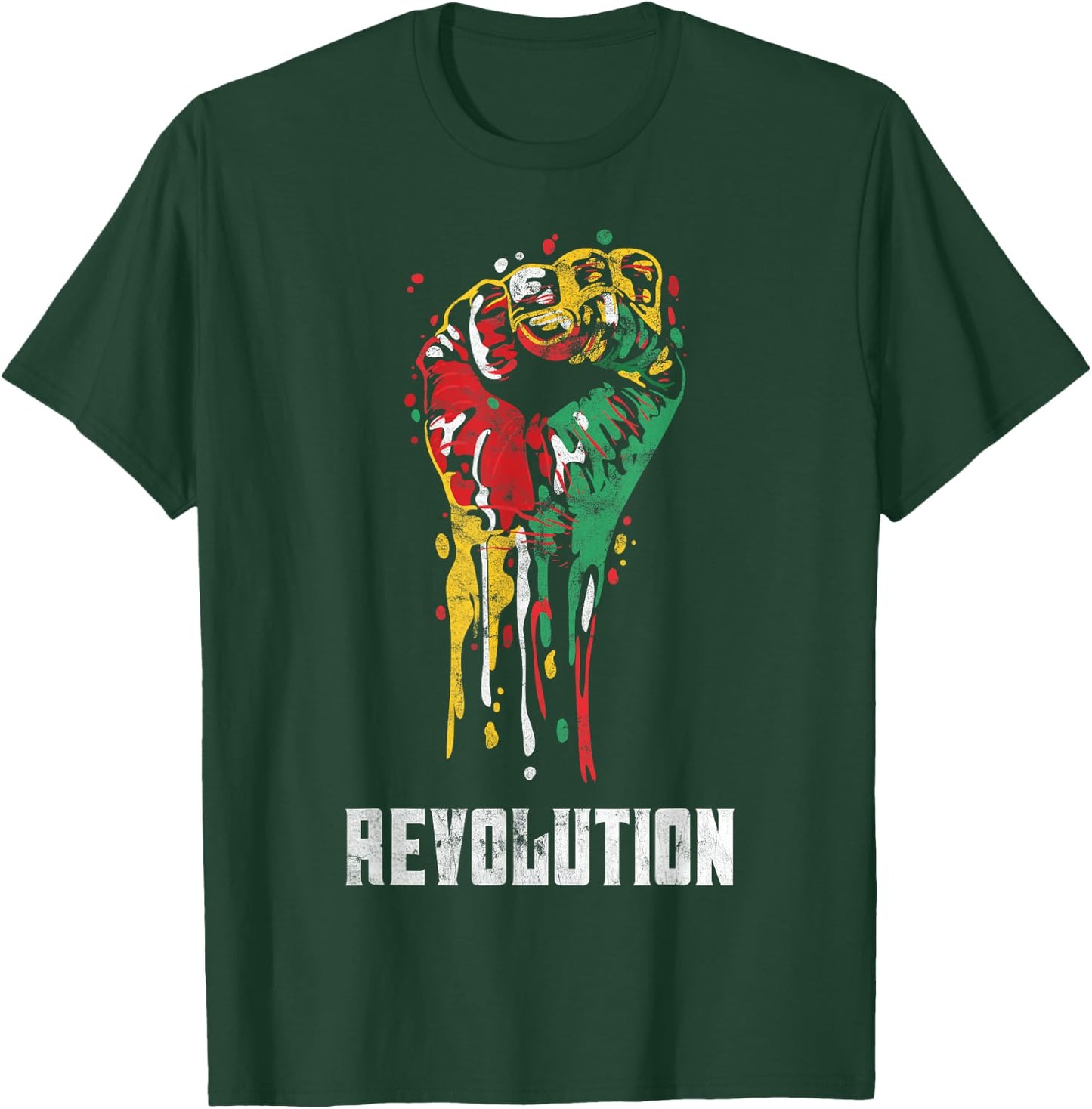 Revolution Reggae Style Design For Reggae Music Lovers T-Shirt - T-Shirt | Forest