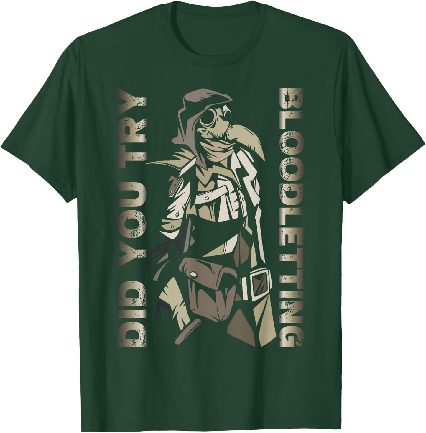 Funny plague doctor steampunk - Did you try bloodletting? T-Shirt - T-Shirt | Forest