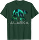 Alaskan Grizzly Bear Alaska Northern Lights Souvenir T-Shirt - T-Shirt | Forest