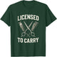 Licensed to Carry - Barber Hairdresser Vintage T-Shirt - T-Shirt | Forest