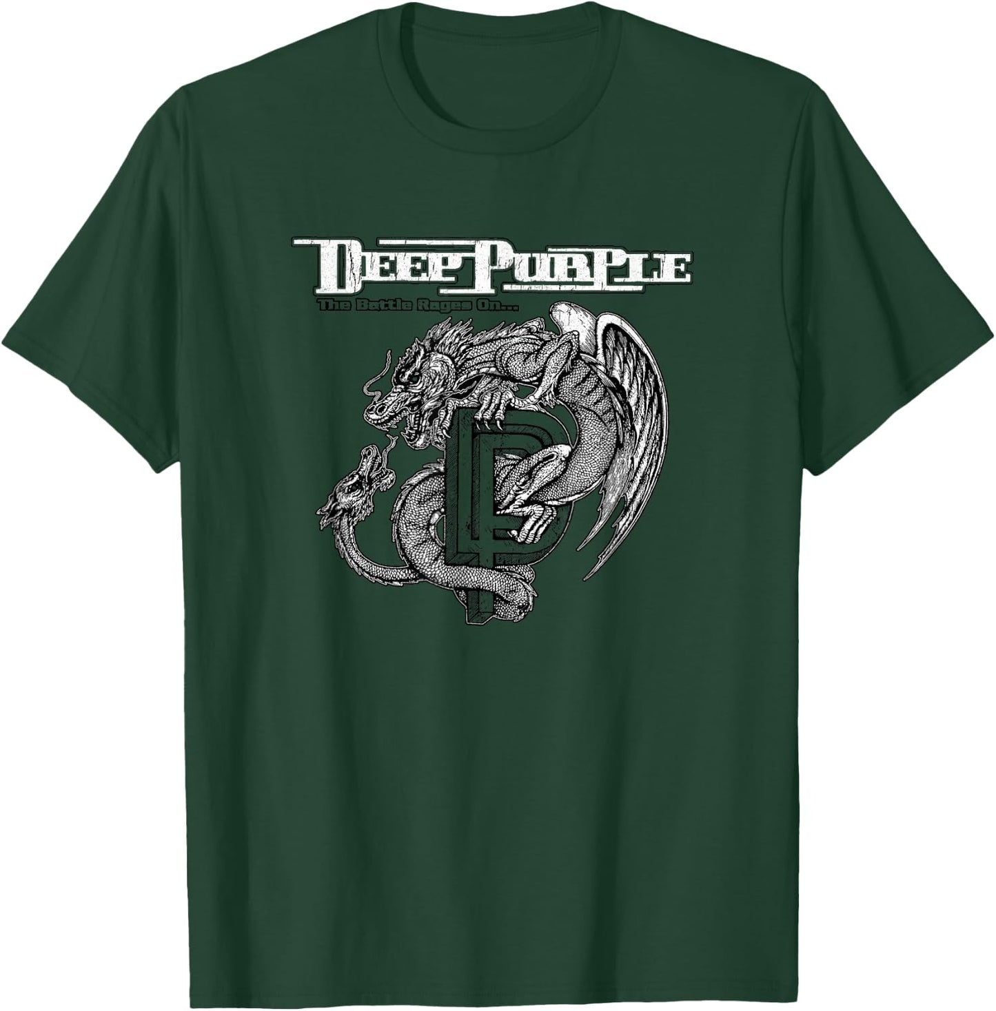 Deep Purple Official Battle Rages On - Grey, -Adults, Short Sleeve, Classic Fit, , Small T-Shirt - T-Shirt | Forest