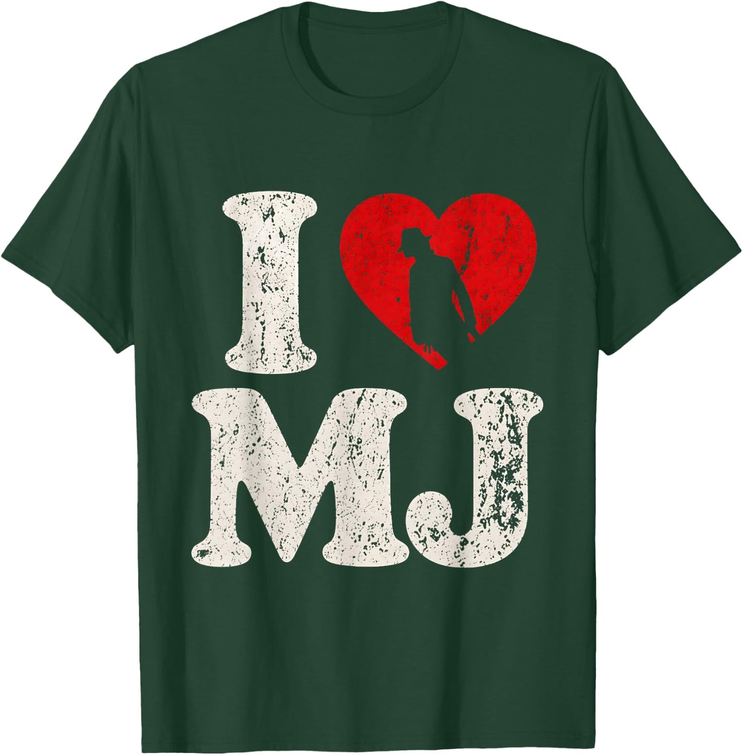 Retro I Love MJ Shirt, I Heart MJ Vintage T-Shirt - T-Shirt | Forest
