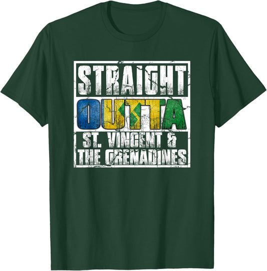 Straight Outta St Vincent and the Grenadines T-Shirt - T-Shirt | Forest