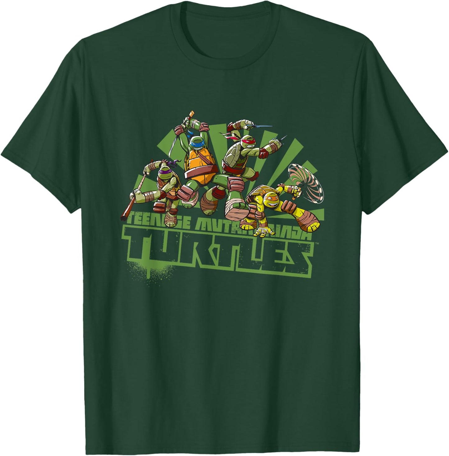 Mademark x Teenage Mutant Ninja Turtles - Teenage Mutant Ninja Turtles - Original TMNT New Series Team T-Shirt - T-Shirt | Forest