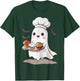Cute Ghost Chef Baker Halloween Spooky Baking Costume T-Shirt - T-Shirt | Forest
