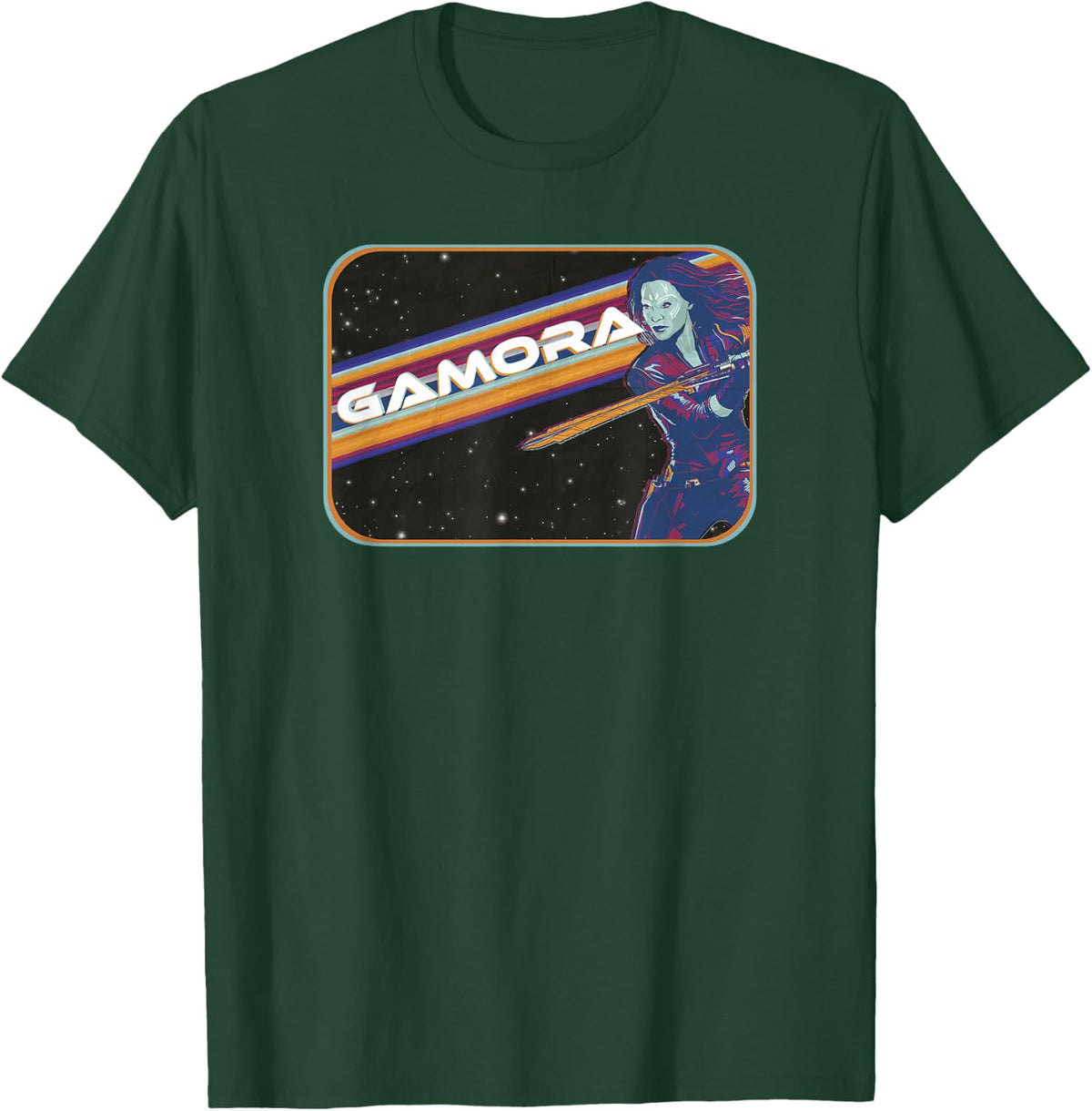 Marvel Guardians of the Galaxy Vol. 3 Vintage Space Gamora T-Shirt - T-Shirt | Forest