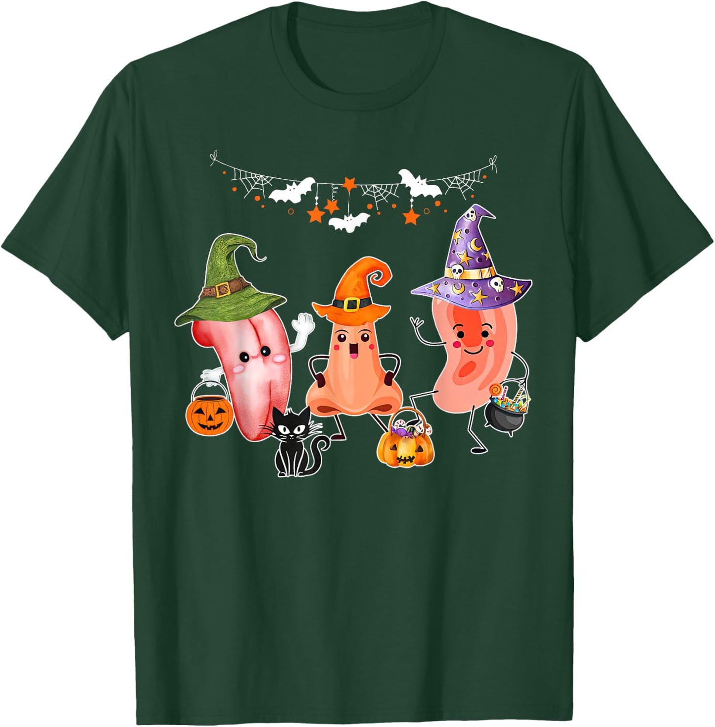Otolaryngologist Halloween Spooky ENT Ear Nose And Throat T-Shirt - T-Shirt | Forest