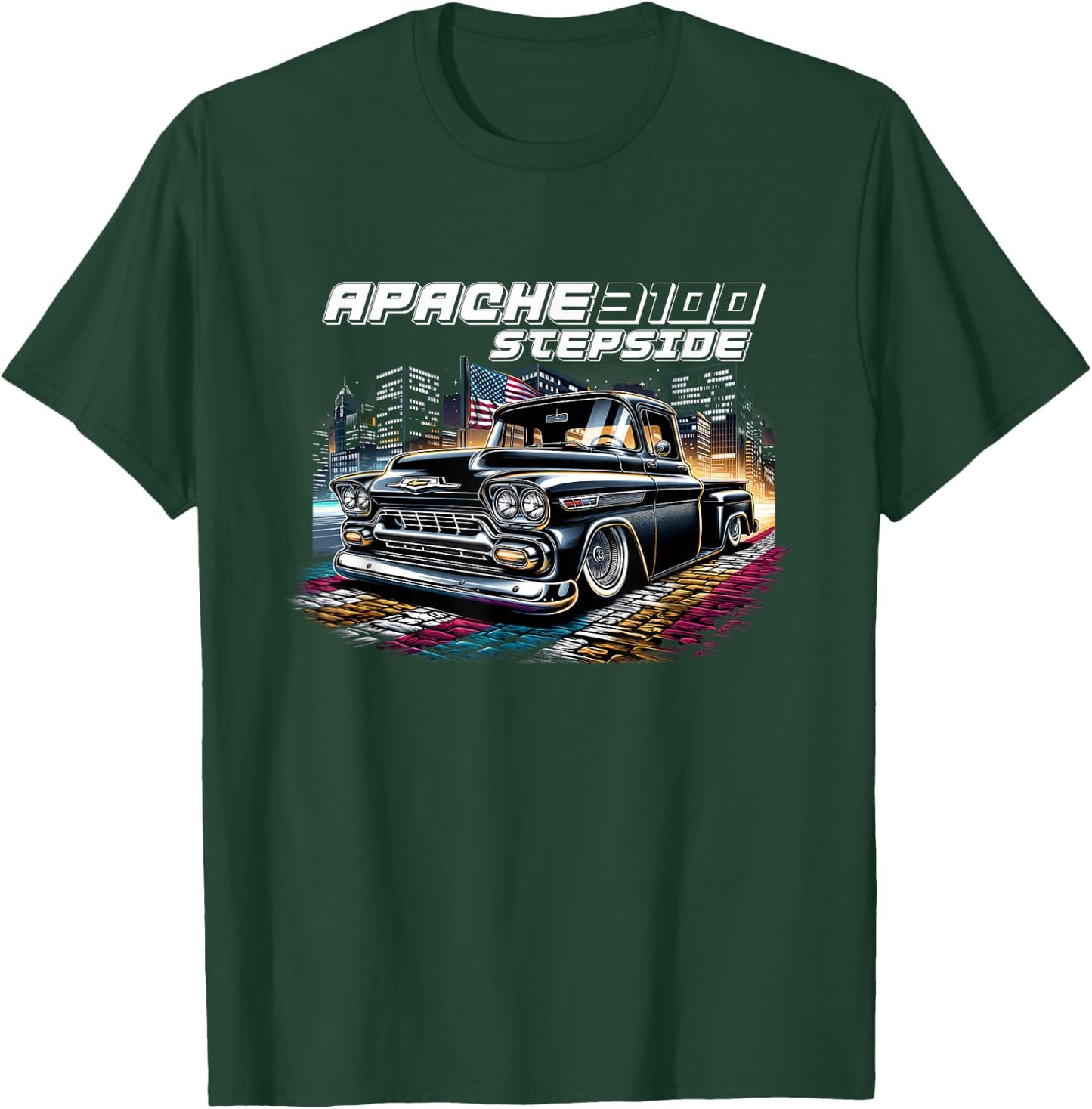 C10 Apache Stepside Classic Pickup Truck C10 Apache Truck T-Shirt - T-Shirt | Forest