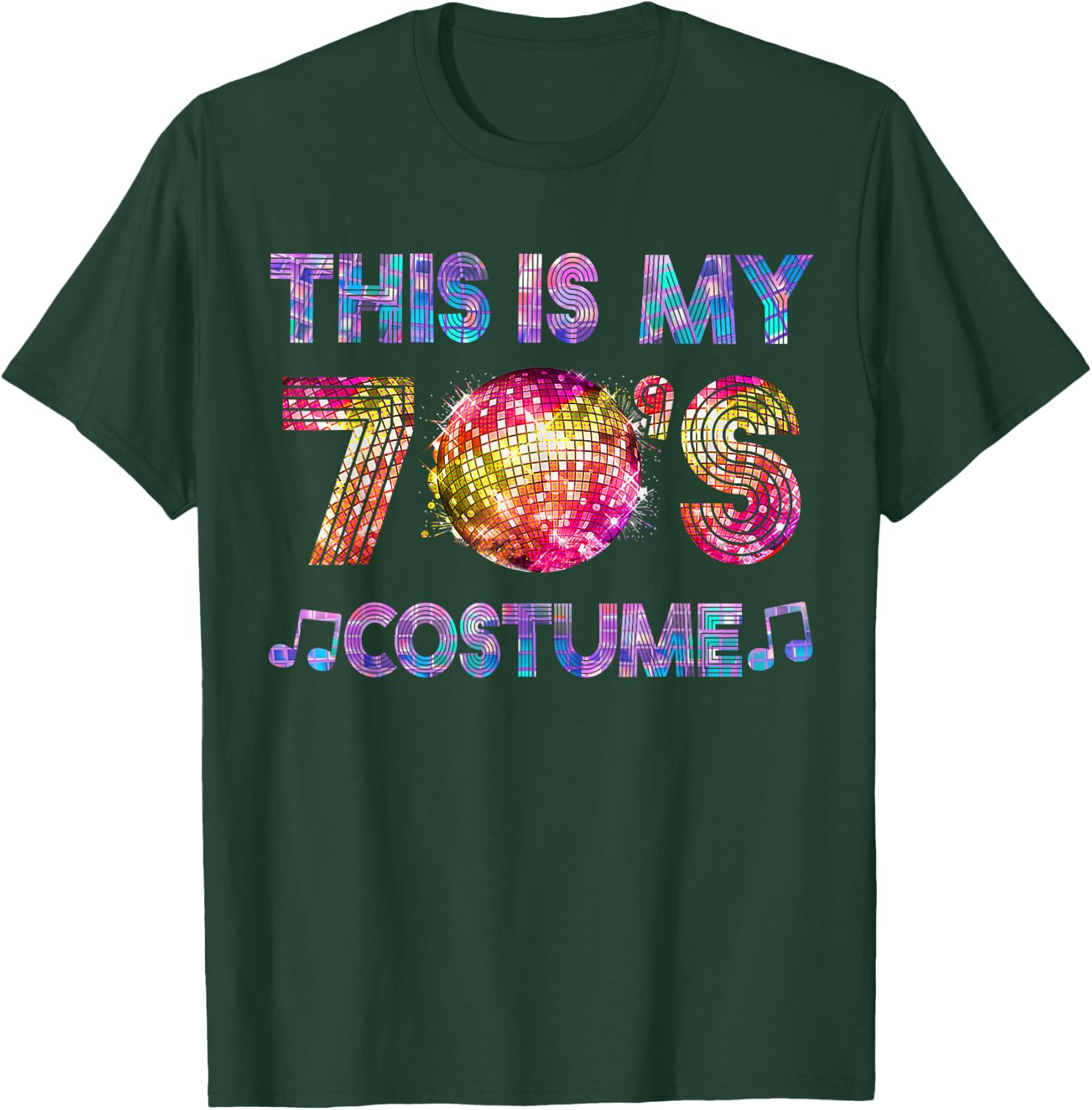 This Is My 70's Costume Seventies Disco 70 Theme Retro Party T-Shirt - T-Shirt | Forest