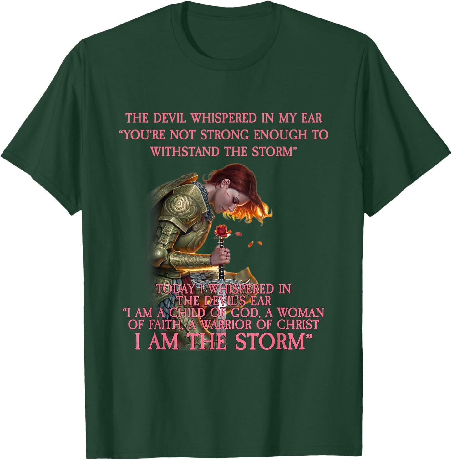 I Am A Child Of God A Woman Of Faith Cute Gift T-Shirt - T-Shirt | Forest