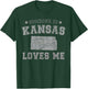 Someone In Kansas Loves Me Heart Vintage State T-Shirt - T-Shirt | Forest